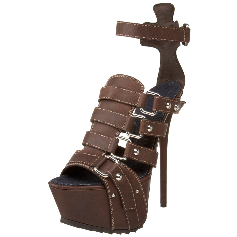 Peep Toe Heels - Sandales à plateforme avec boucles à