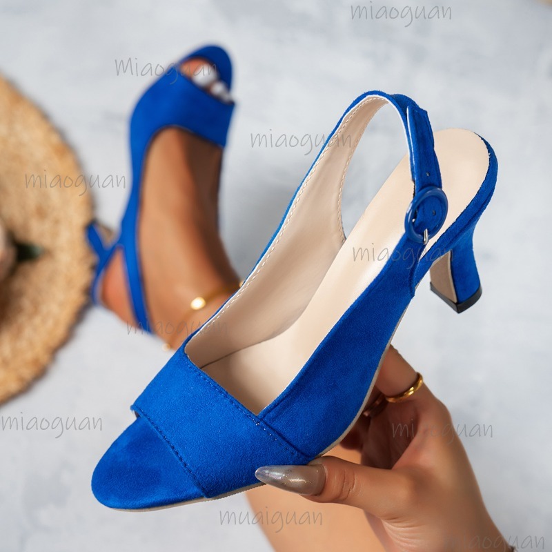 Peep Toe Heels - Taille 35-43 femmes sandales à talons