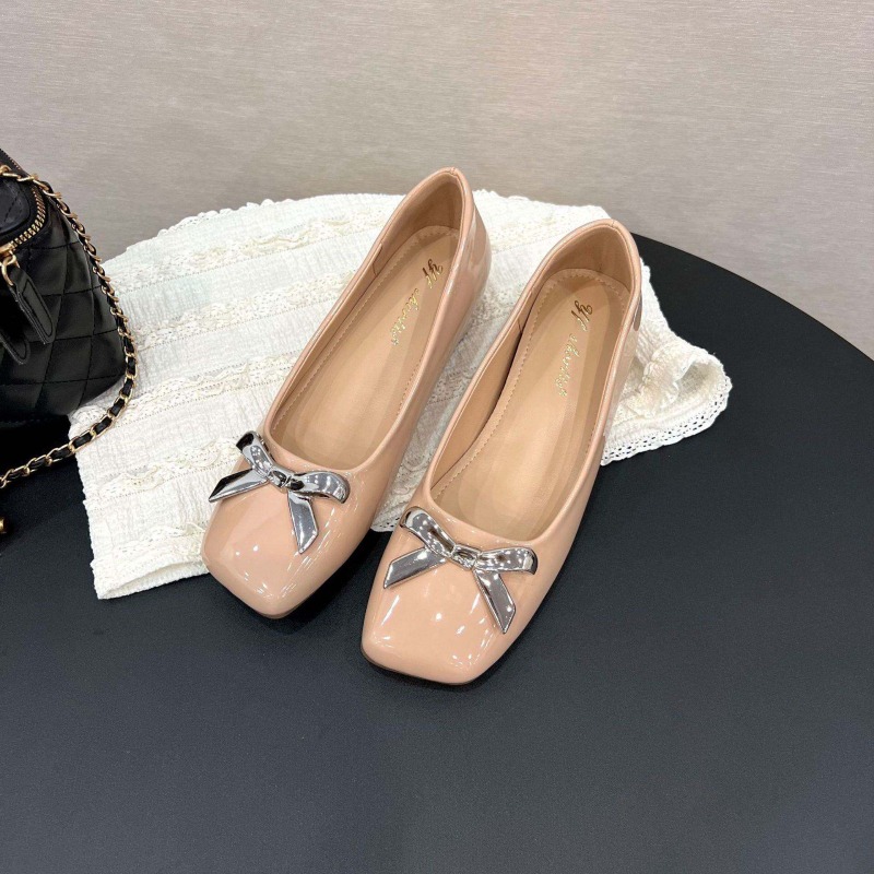 Loafer Flat Women - Chaussures plates à nœud style artistique
