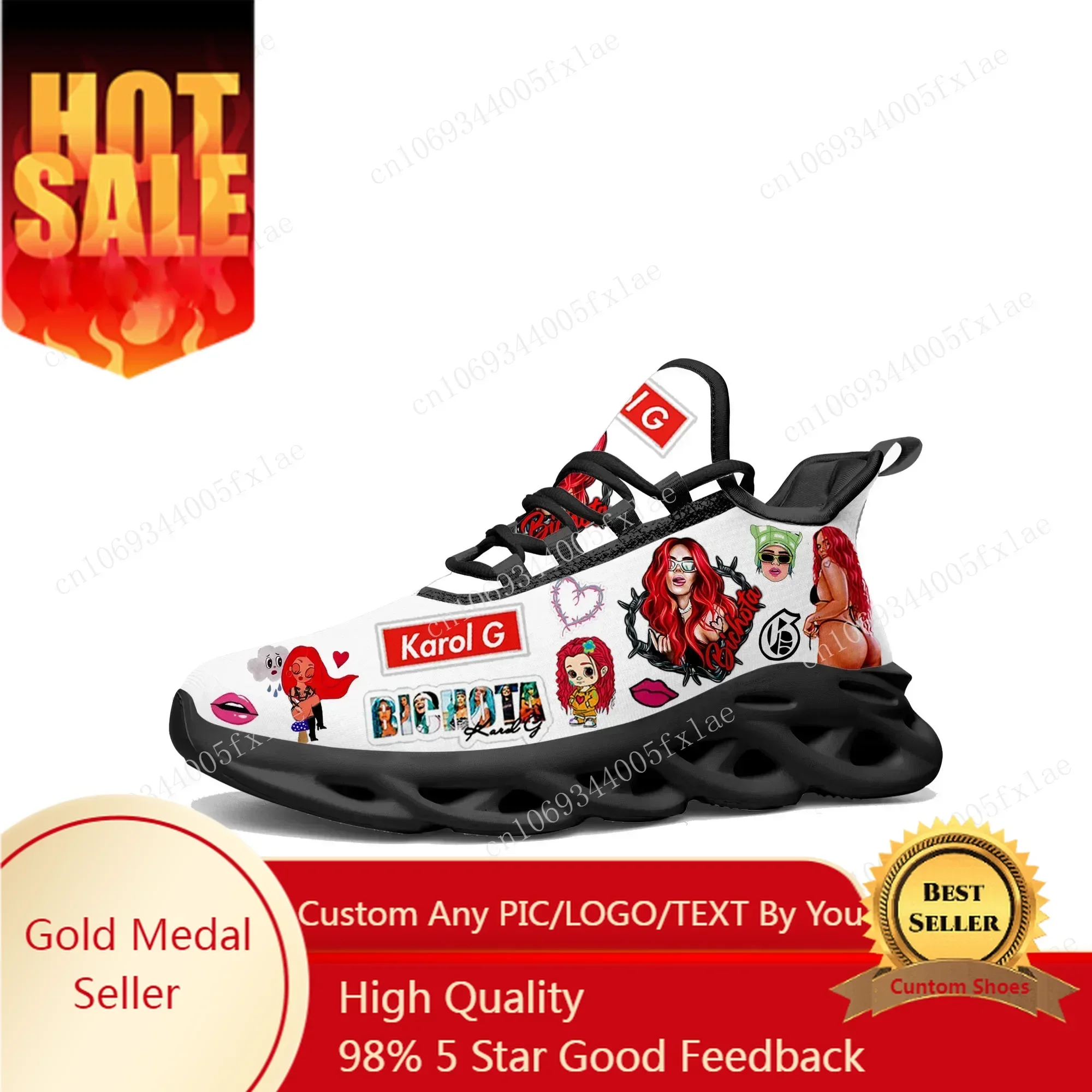 Mesh Sneaker Women - Baskets plates Karol G Bichota pour
