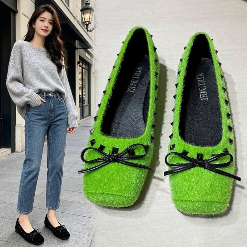 Loafer Flat Women - Chaussures plates à bout carré de
