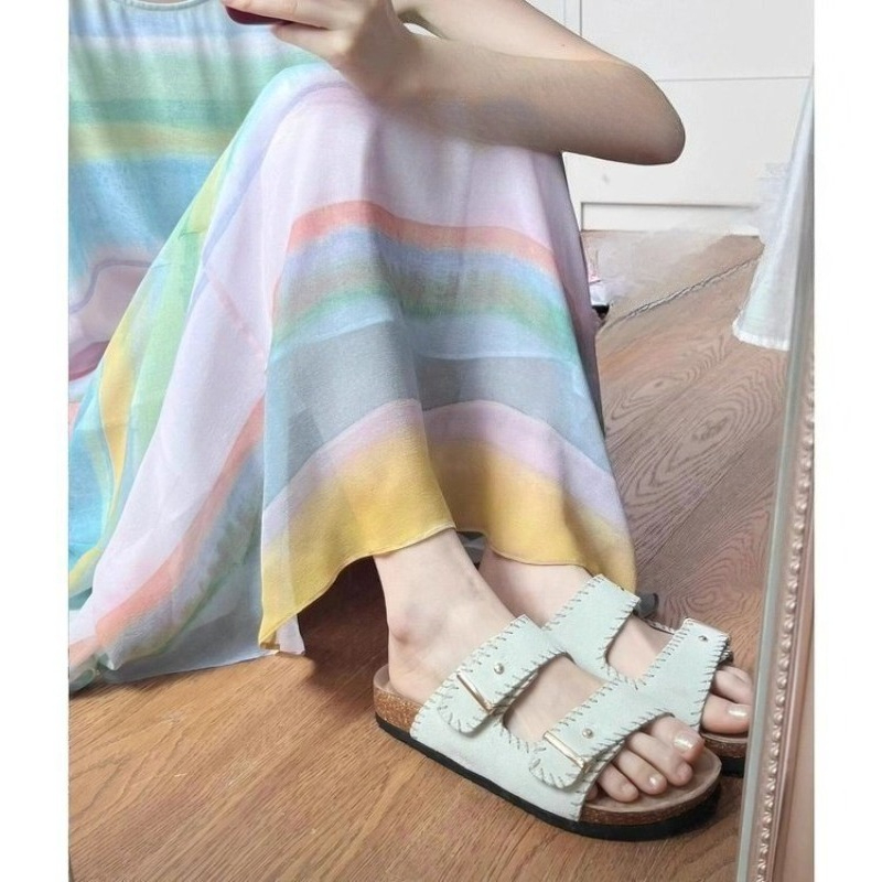 Sandales plates décontractées  - Cork Wedge Sandal avis et prix