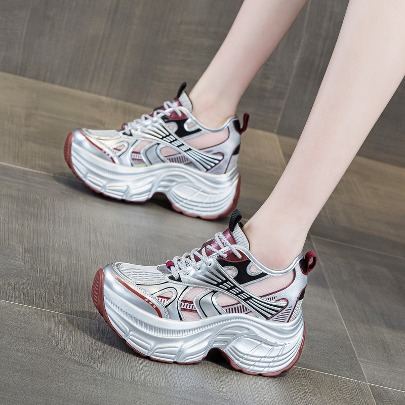 Baskets compensées 8 cm pour f - Mesh Sneaker Women avis et prix