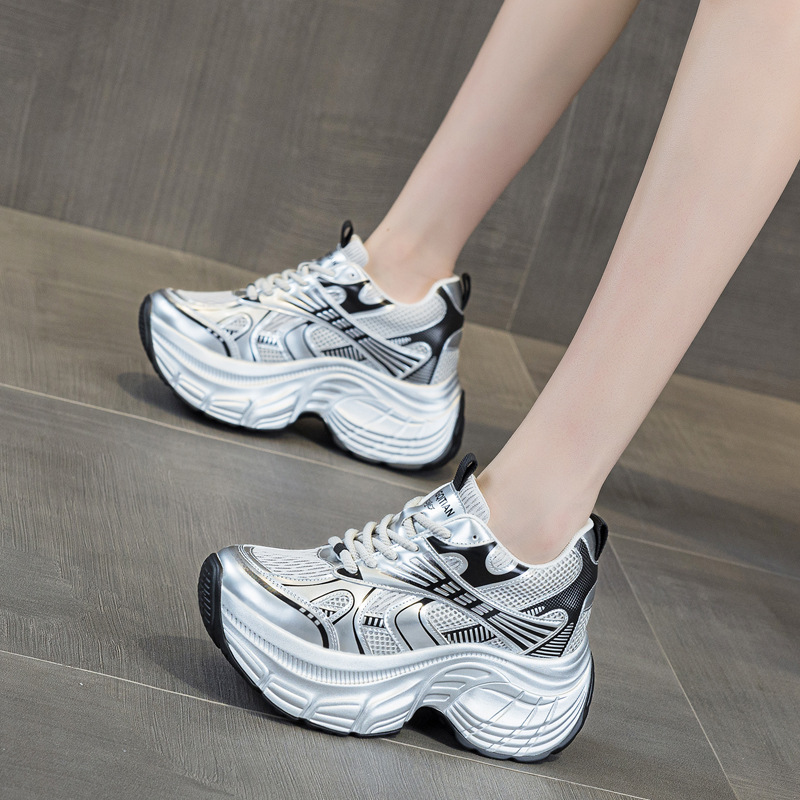 Baskets compensées 8 cm pour f - Mesh Sneaker Women avis et prix