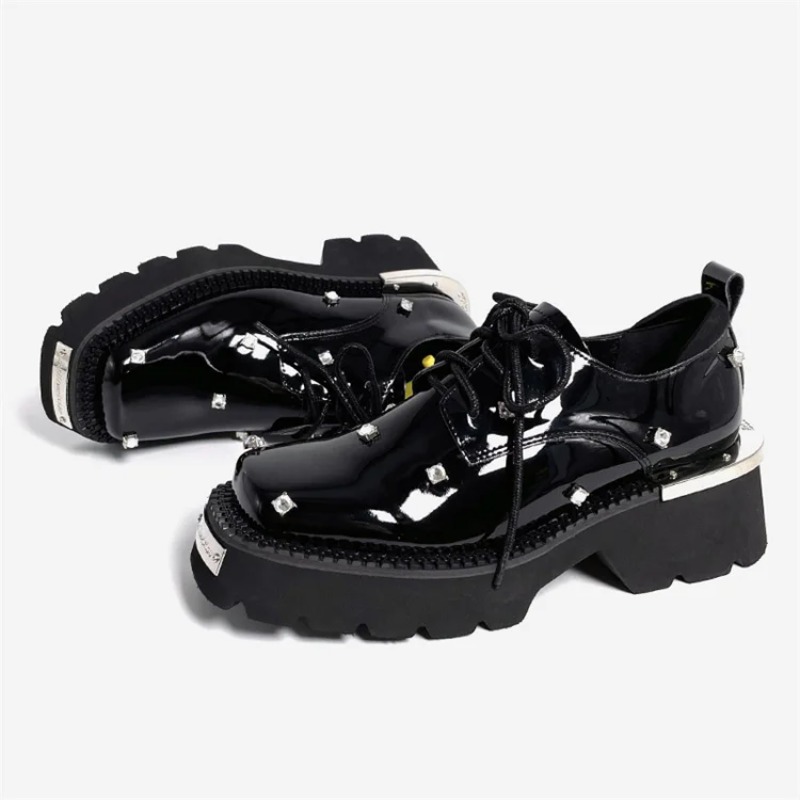 Mocassins à plateforme en cris - Platform Sneakers Chunky avis et prix
