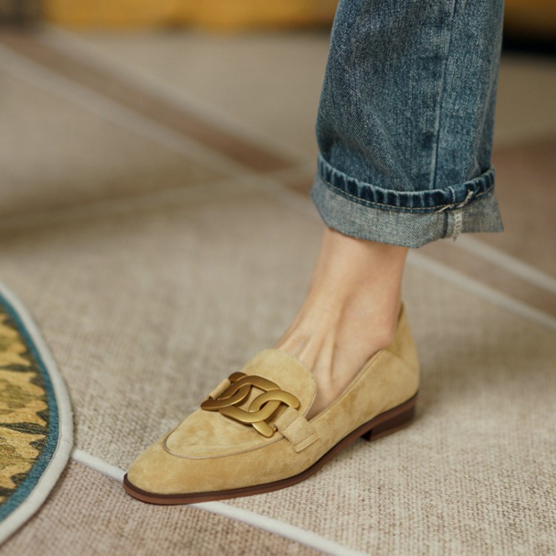 Mocassins en cuir suédé pour f - Women Shoes Loafers avis et prix