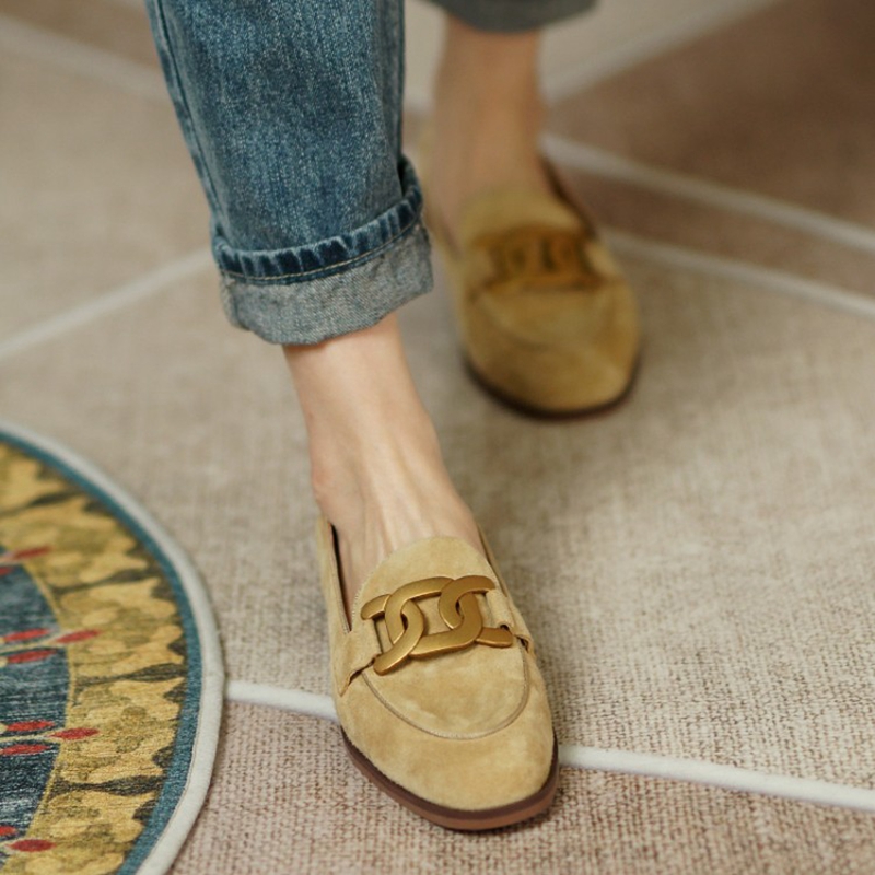Mocassins en cuir suédé pour f - Women Shoes Loafers avis et prix