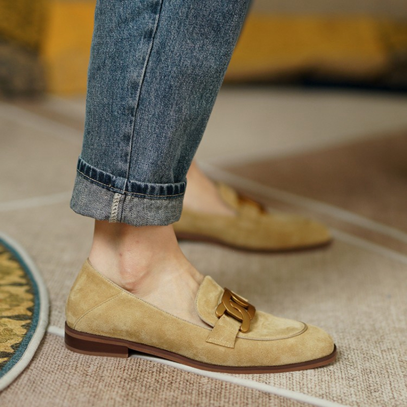 Mocassins en cuir suédé pour f - Women Shoes Loafers avis et prix
