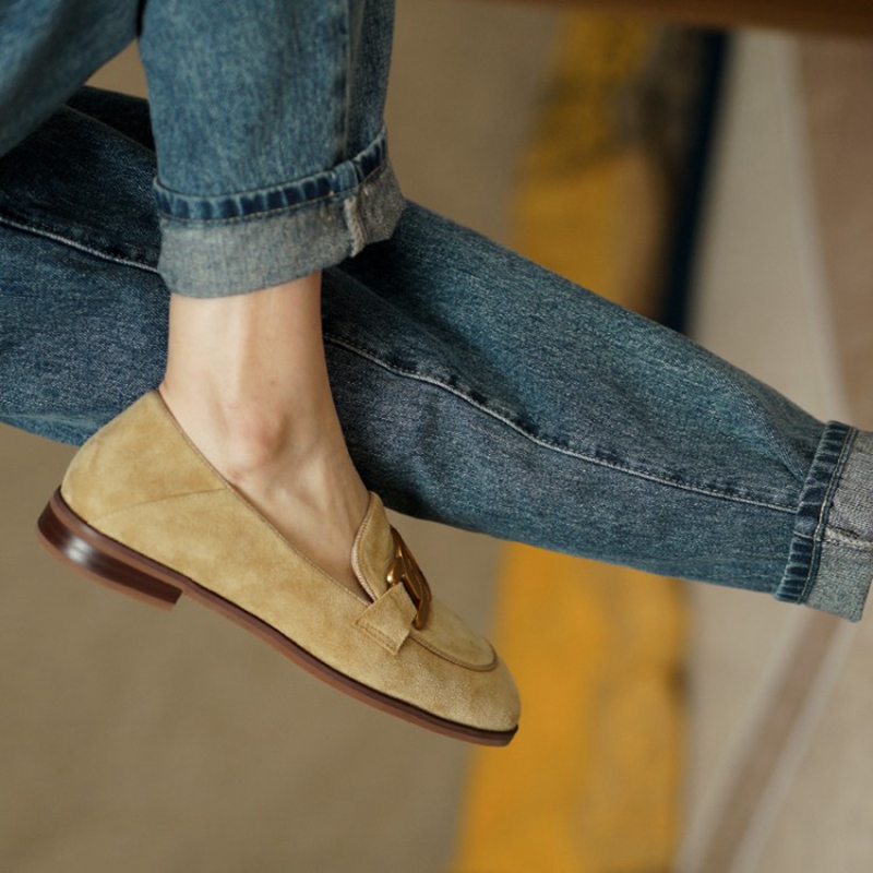 Mocassins en cuir suédé pour f - Women Shoes Loafers avis et prix