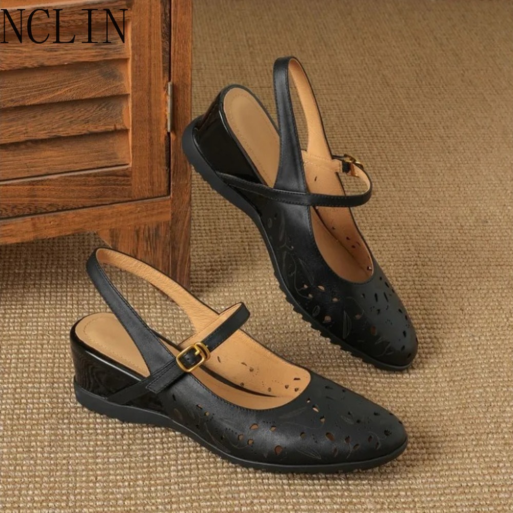 Nouvelles sandales décontracté - Cork Wedge Sandal avis et prix