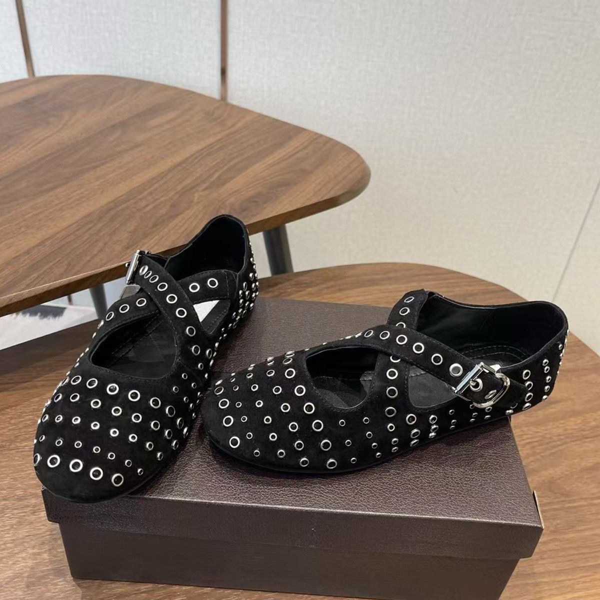 Chaussures Mary Jane en cuir à - Ballet Flat Women avis et prix