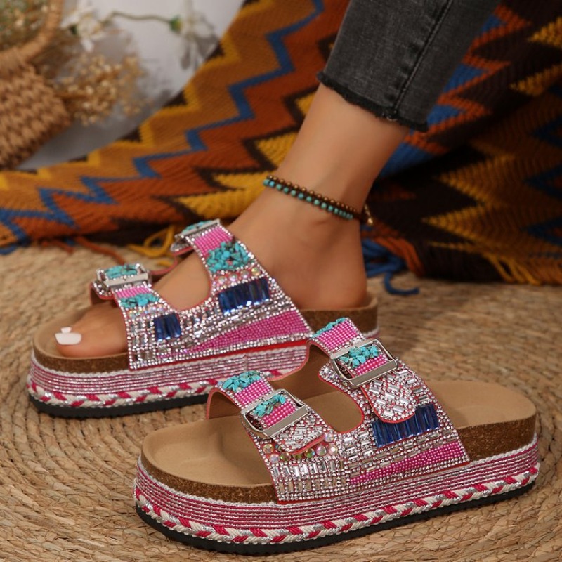 Sandales compensées à platefor - Cork Wedge Sandal avis et prix