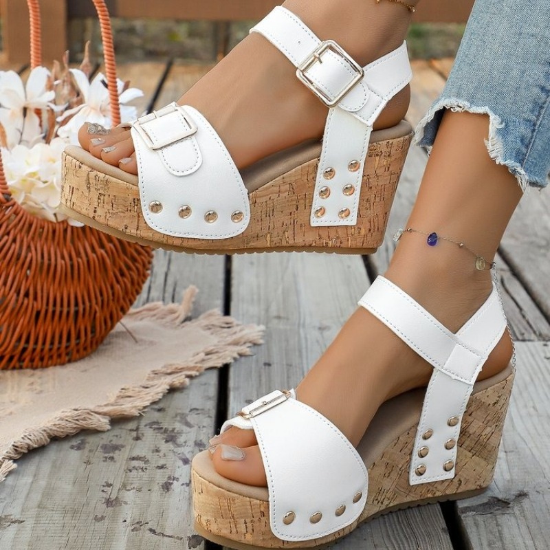 Nouvelles sandales compensées  - Cork Wedge Sandal avis et prix
