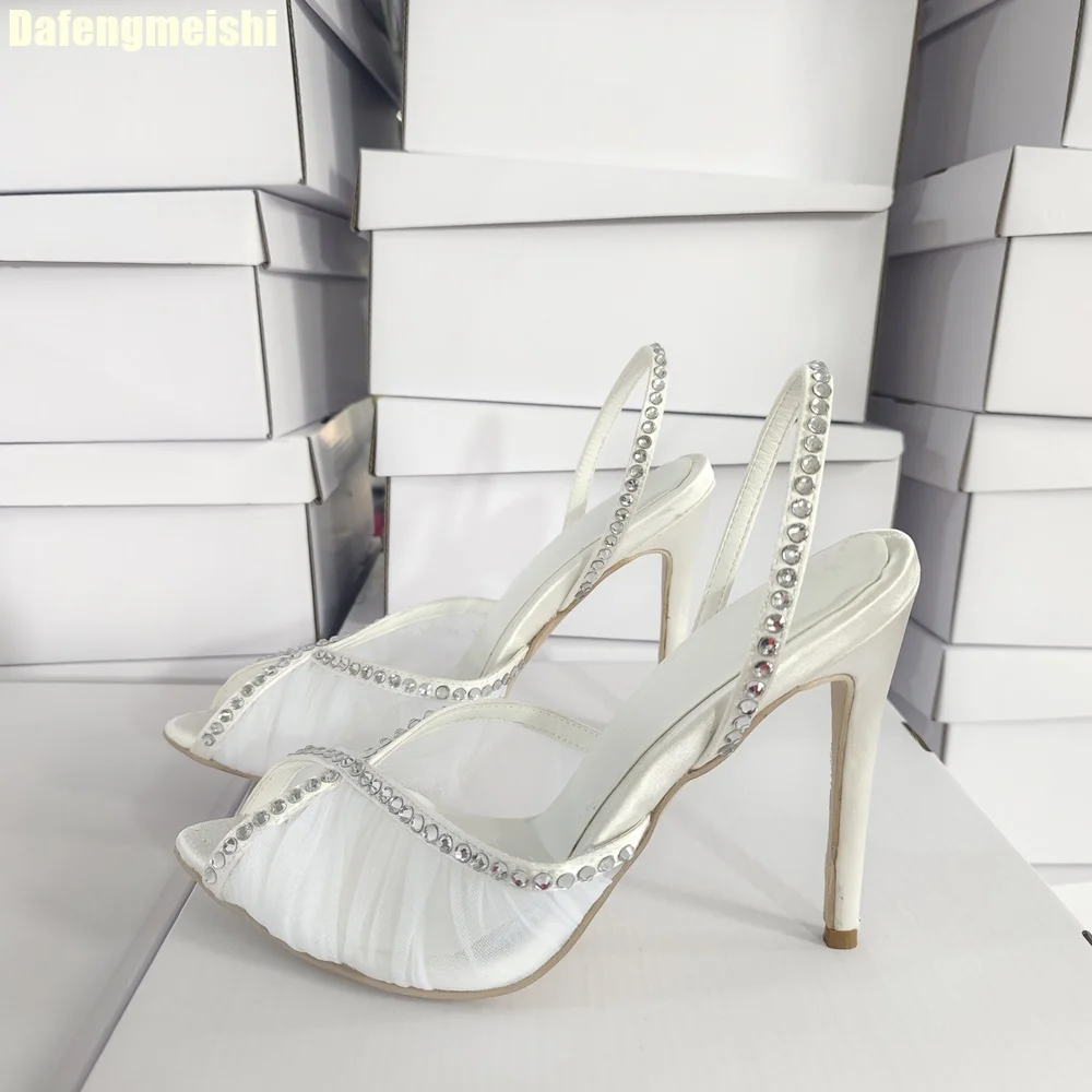 Sandales à rivets en gaze resp - Peep Toe Heels avis et prix