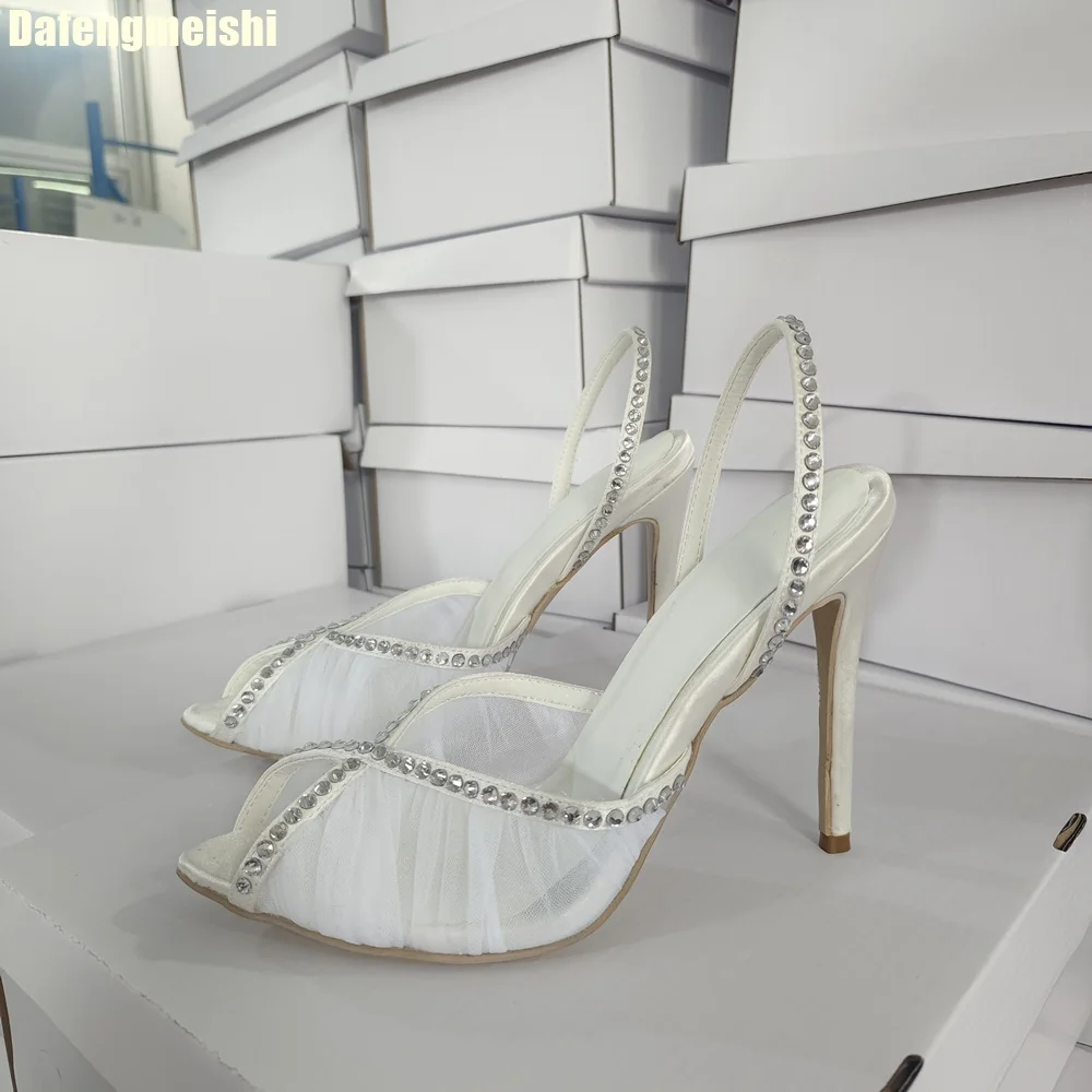 Sandales à rivets en gaze resp - Peep Toe Heels avis et prix