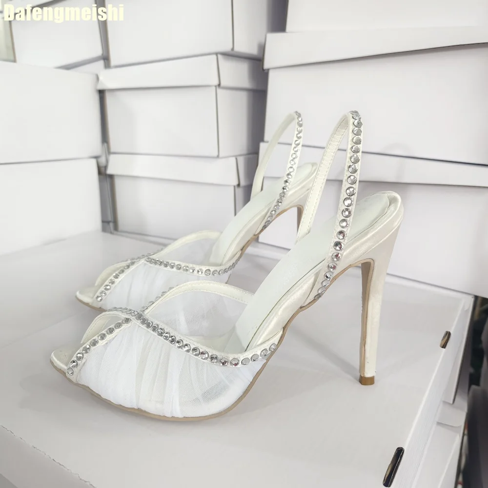 Sandales à rivets en gaze resp - Peep Toe Heels avis et prix