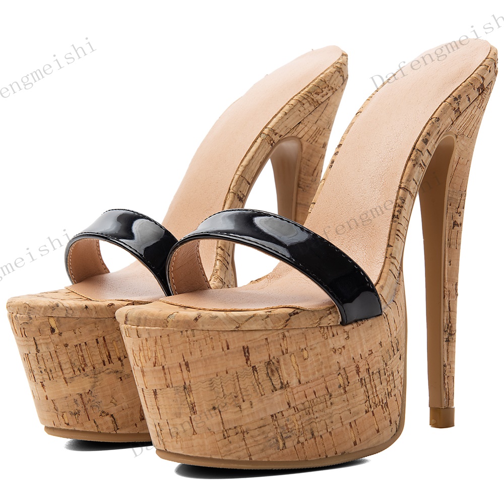Sandales mules à plateforme po - Cork Wedge Sandal avis et prix