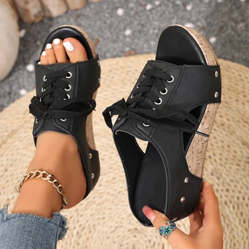 Sandales compensées pour femme - Cork Wedge Sandal avis et prix