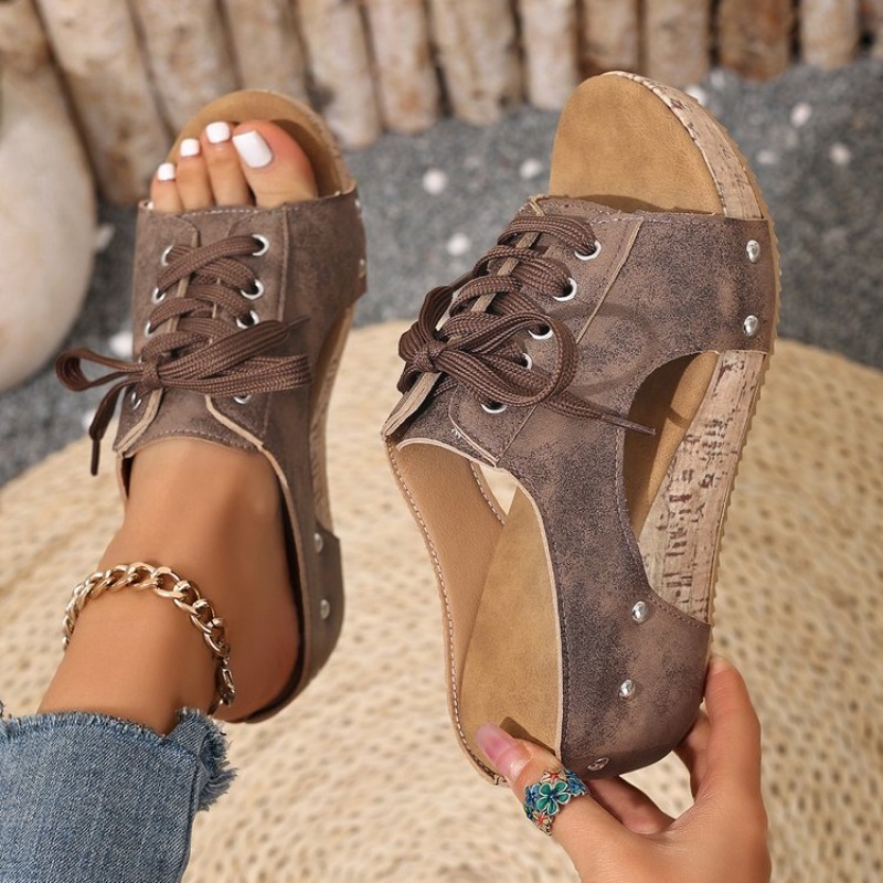 Sandales compensées pour femme - Cork Wedge Sandal avis et prix