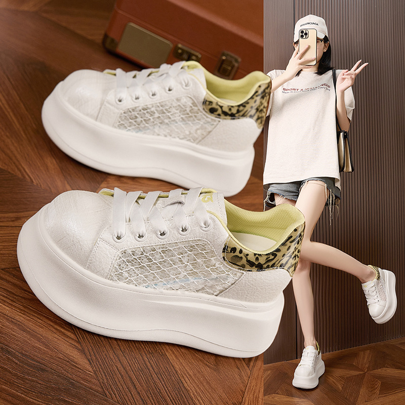 Chaussures blanches à semelles - Mesh Sneaker Women avis et prix