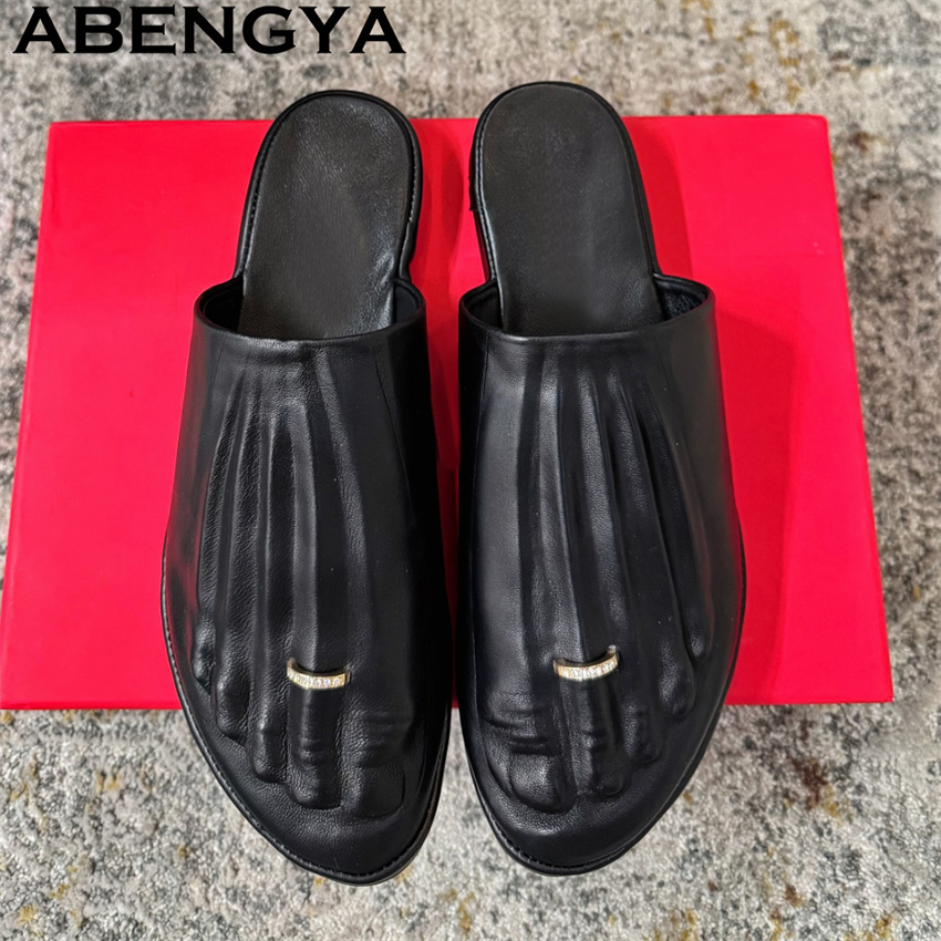 Mules plates en cuir véritable - Loafer Flat Women avis et prix