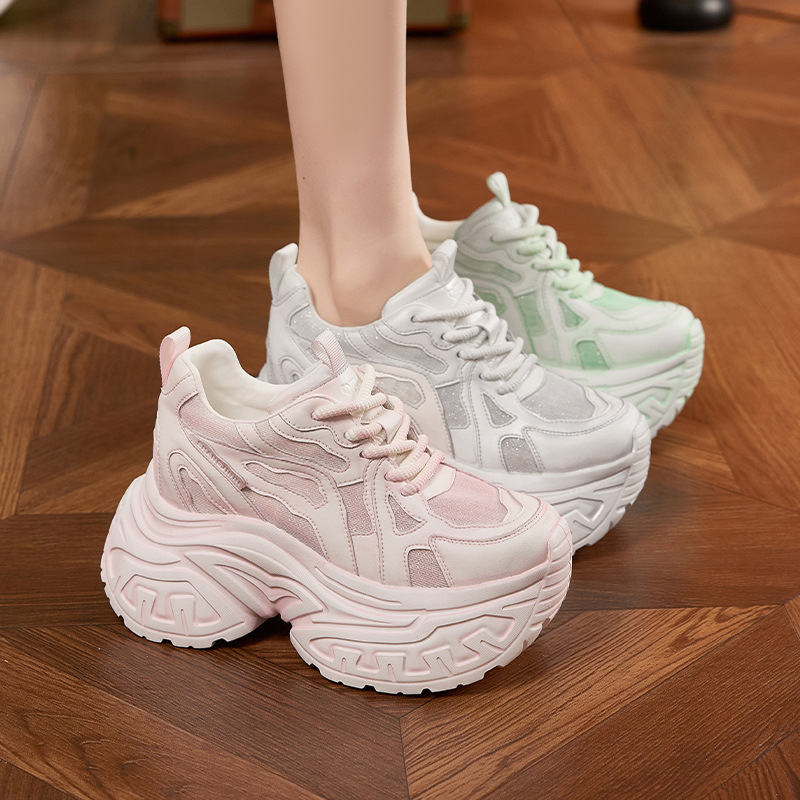 Baskets compensées tendance po - Mesh Sneaker Women avis et prix